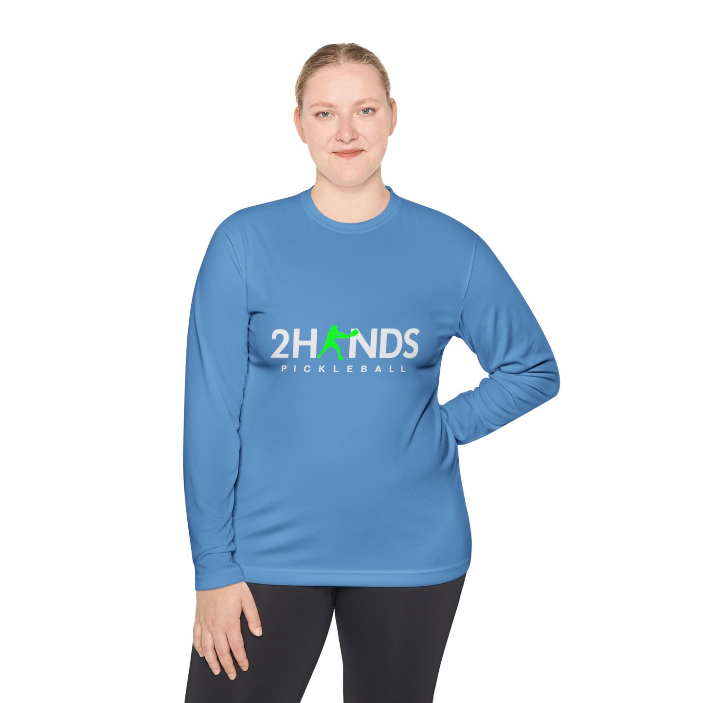 2Hands Pickleball Long Sleeve Performance Tee | Lightweight Moisture-Wicking Pickleball Long Sleeve Shirt for Men & Women