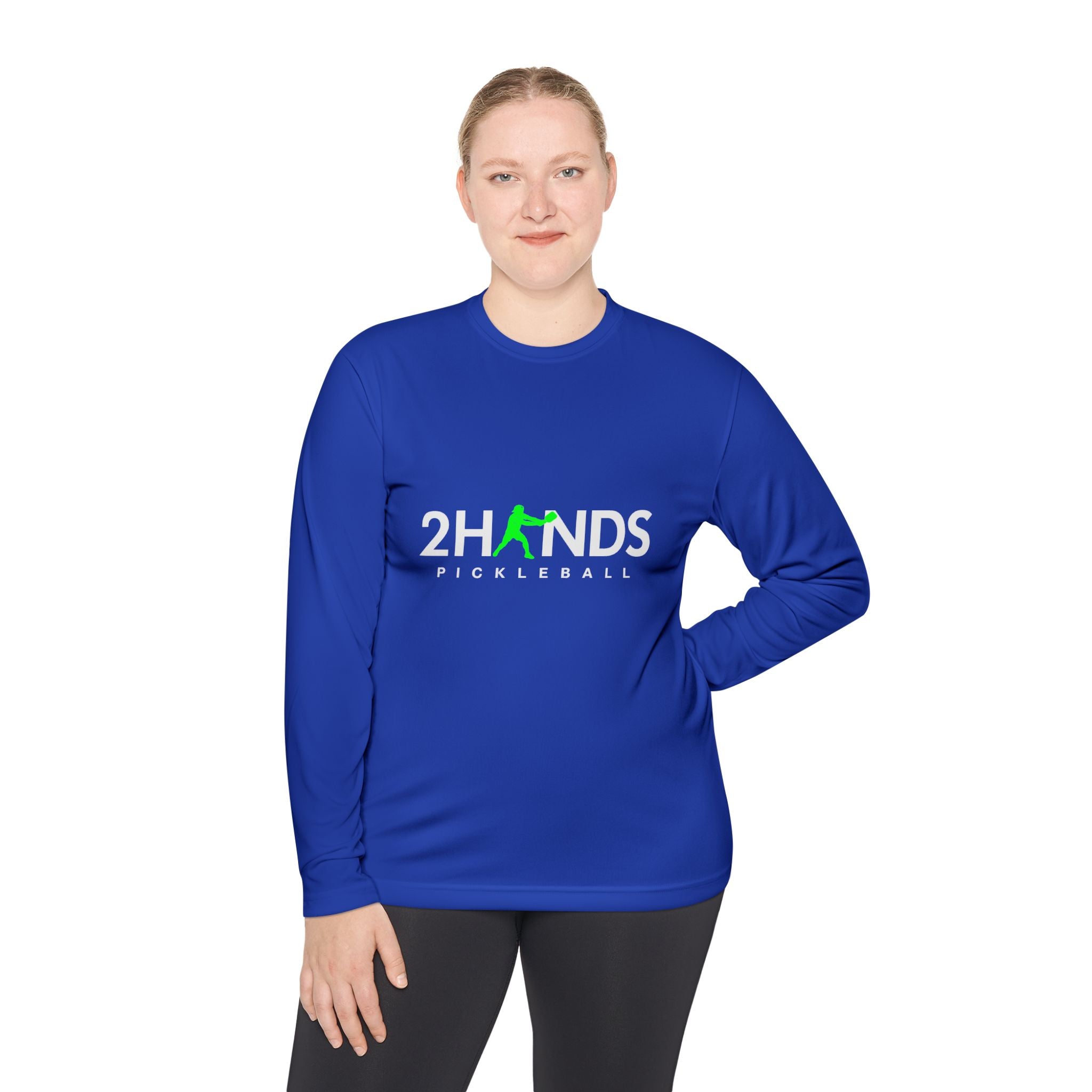 2Hands Pickleball Long Sleeve Performance Tee | Lightweight Moisture-Wicking Pickleball Long Sleeve Shirt for Men & Women