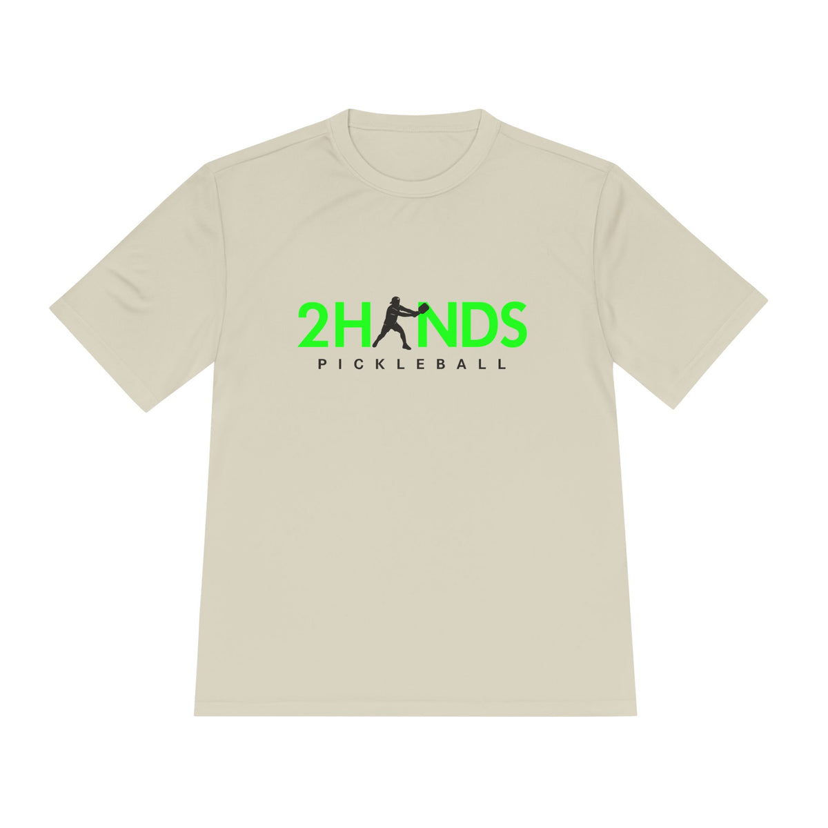 2Hands Pickleball Short Sleeve Performance Tee | Light Color Options | Lightweight Moisture-Wicking Pickleball Shirt