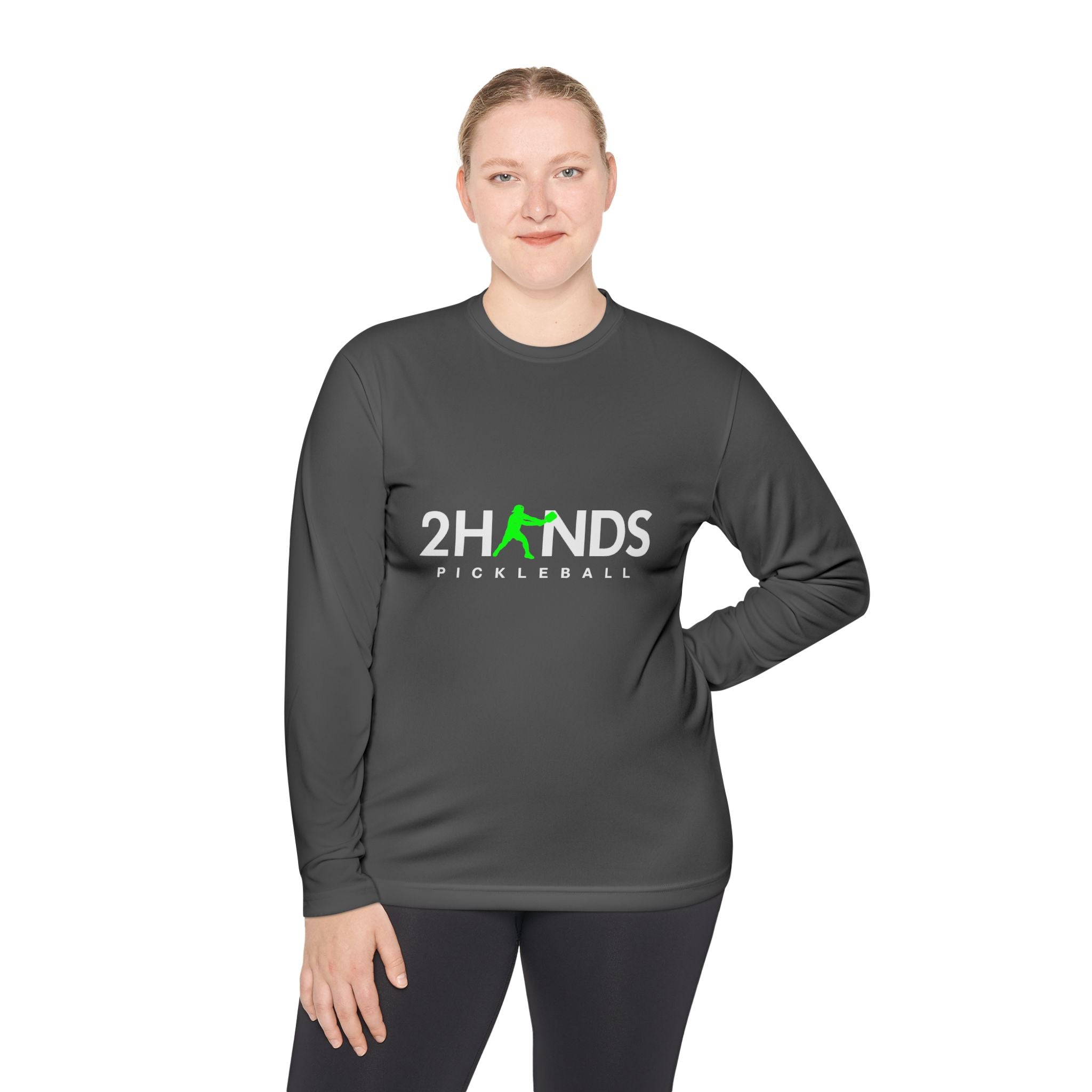 2Hands Pickleball Long Sleeve Performance Tee | Lightweight Moisture-Wicking Pickleball Long Sleeve Shirt for Men & Women