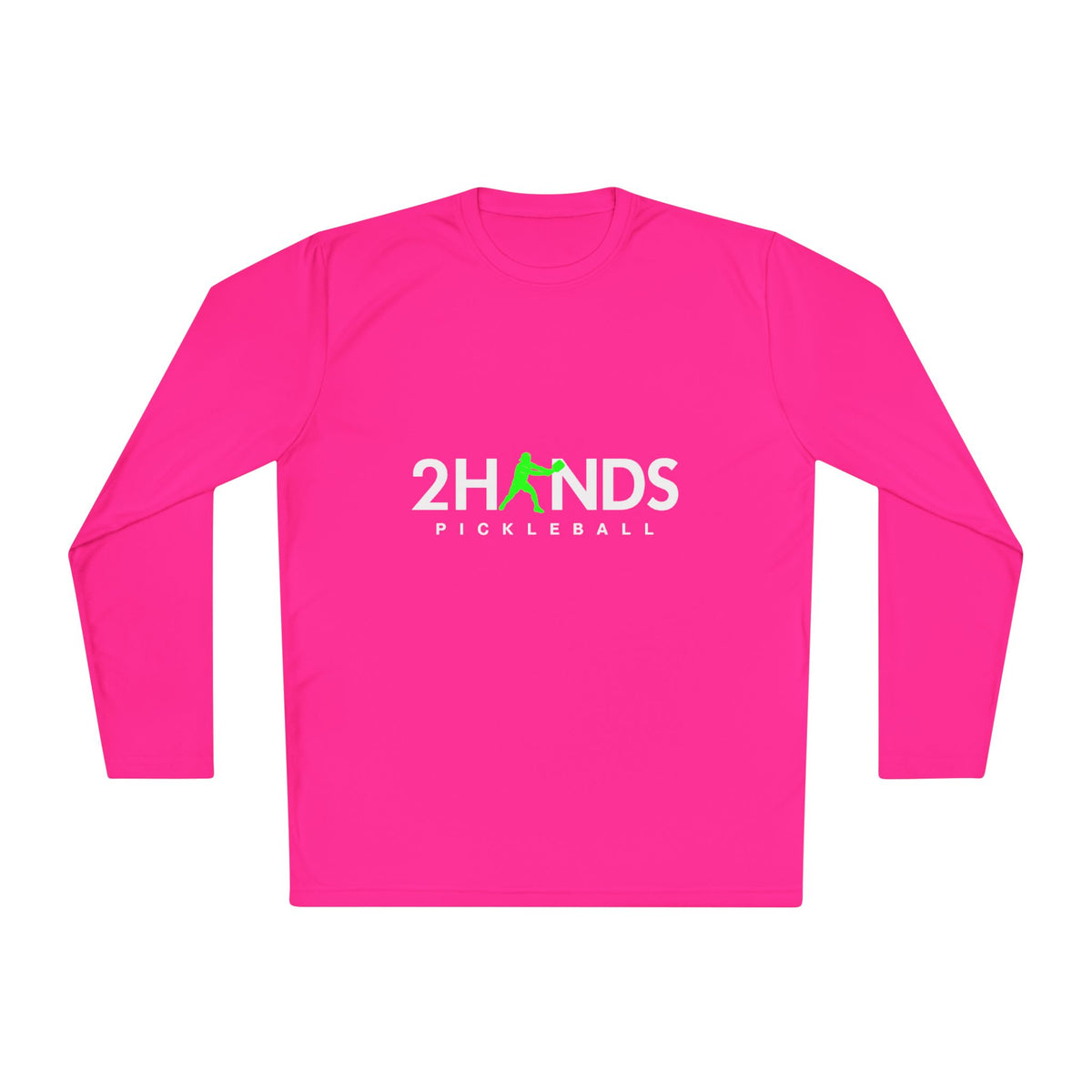 2Hands Pickleball Long Sleeve Performance Tee, Purple