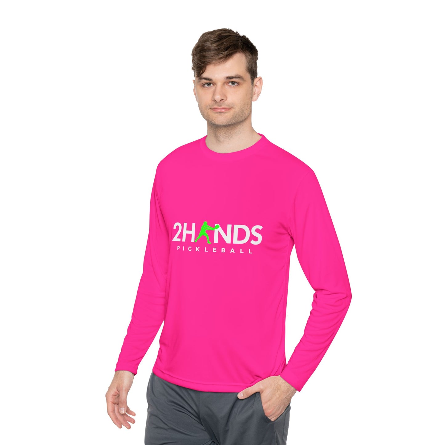 2Hands Pickleball Long Sleeve Performance Tee | Lightweight Moisture-Wicking Pickleball Long Sleeve Shirt for Men & Women
