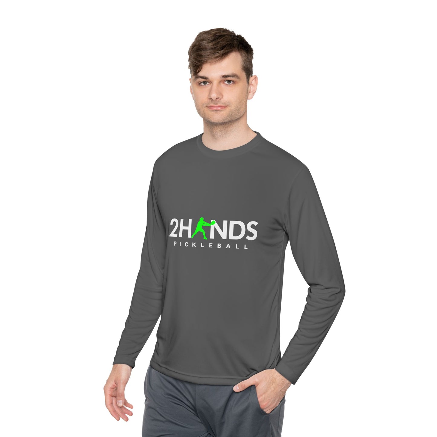 2Hands Pickleball Long Sleeve Performance Tee | Lightweight Moisture-Wicking Pickleball Long Sleeve Shirt for Men & Women