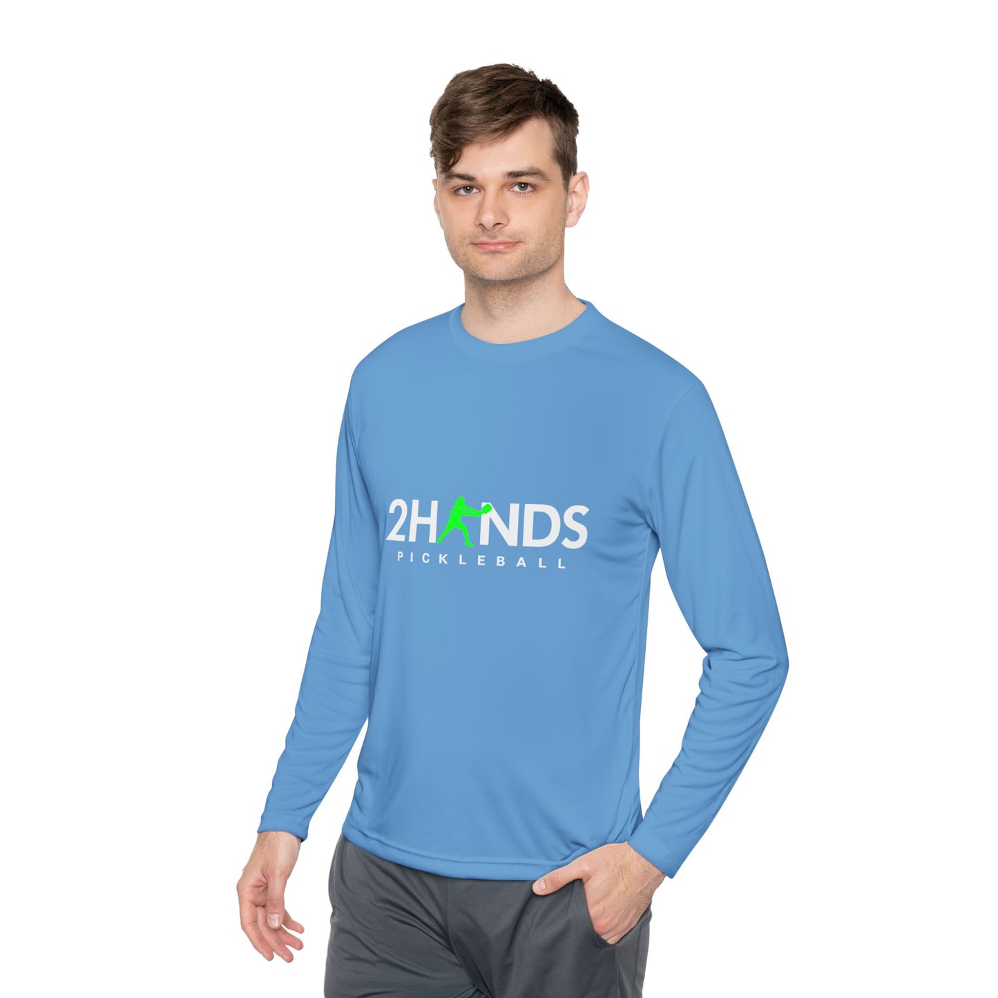 2Hands Pickleball Long Sleeve Performance Tee | Lightweight Moisture-Wicking Pickleball Long Sleeve Shirt for Men & Women