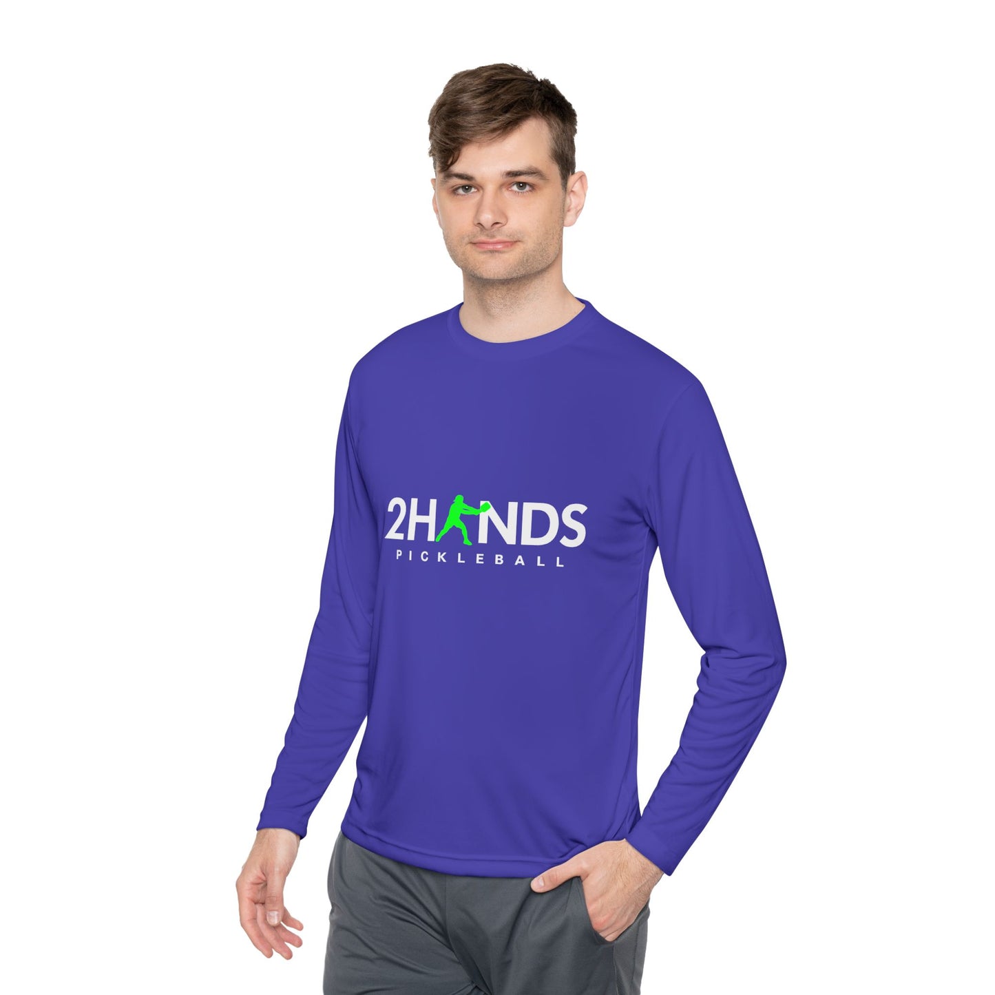 2Hands Pickleball Long Sleeve Performance Tee | Lightweight Moisture-Wicking Pickleball Long Sleeve Shirt for Men & Women
