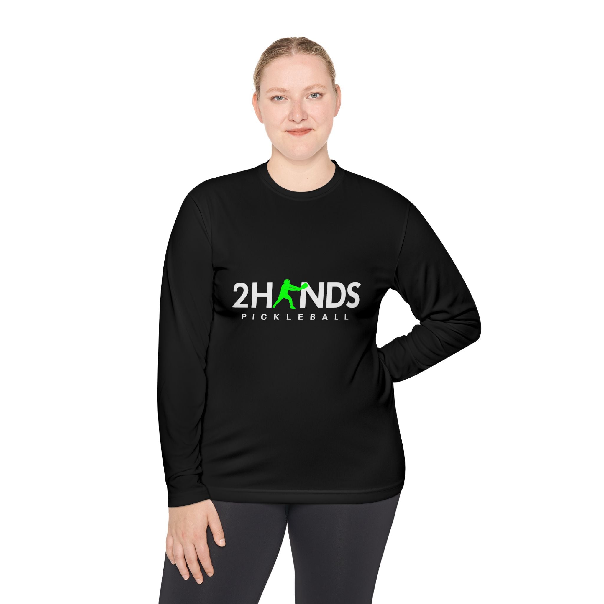 2Hands Pickleball Long Sleeve Performance Tee | Lightweight Moisture-Wicking Pickleball Long Sleeve Shirt for Men & Women
